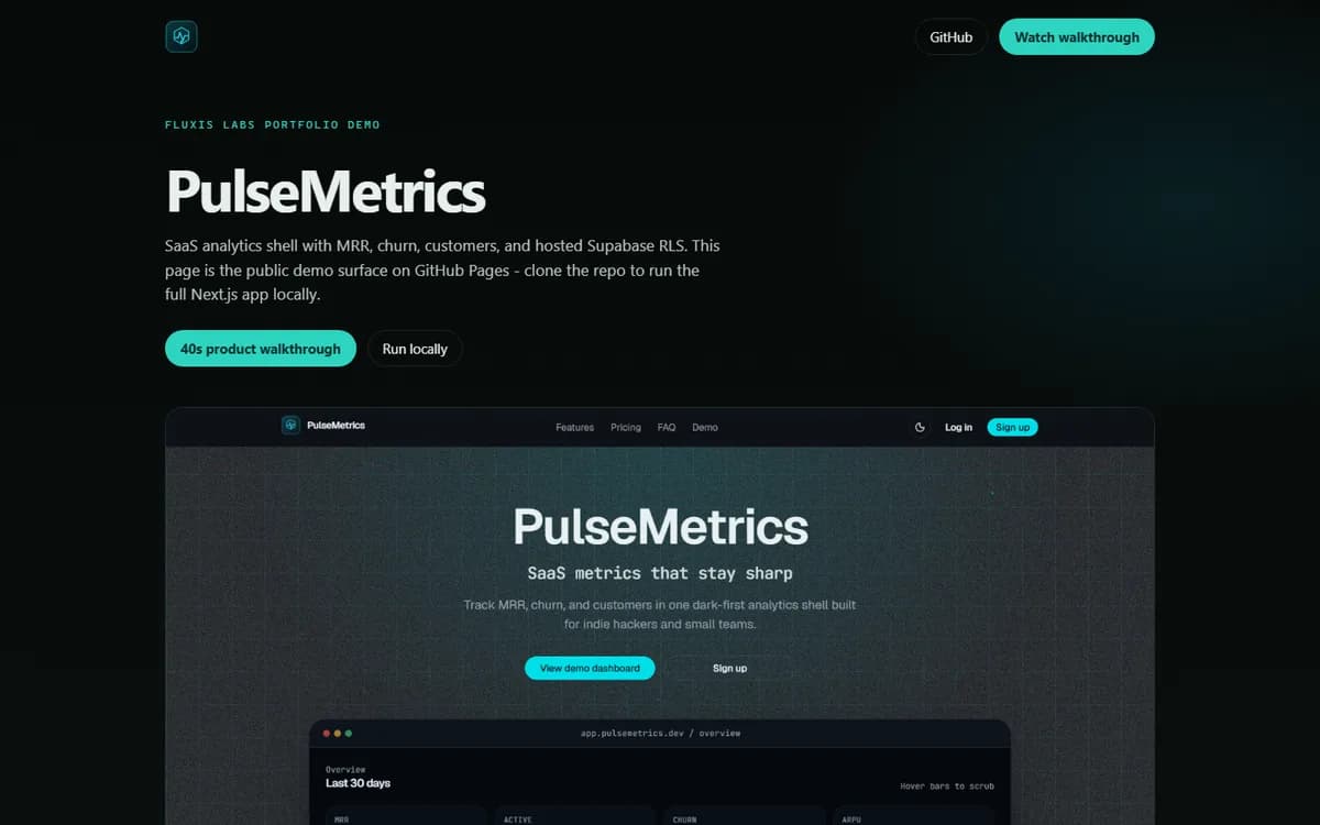 GitHub Pages portfolio showcase.